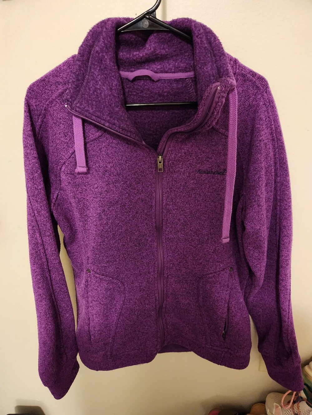 Avalanche Women’s Purple Teddy Fleece Full-Zip Jacket XL